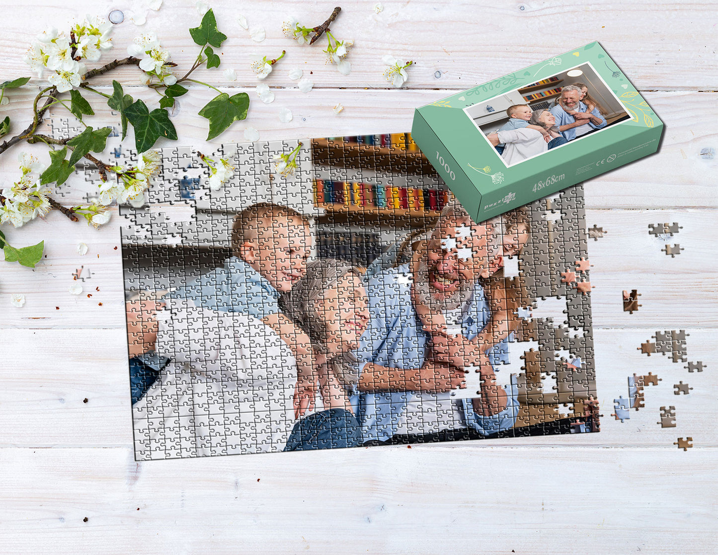 Foto puzzle 1000 elementów 48 x 68 cm w pudełku