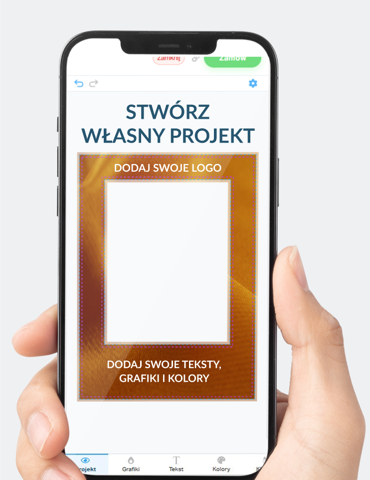 Foto ramka do robienia zdjęć z TWOIM projektem eko-tektura