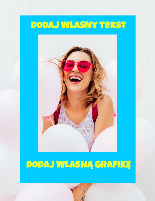 Foto ramka do robienia zdjęć jednostronna MATERIAŁ PIANKOWY
