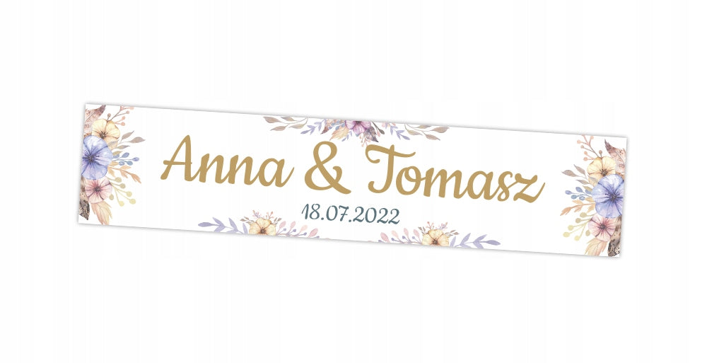 Tablica rejestracyjne z personalizacją Boho