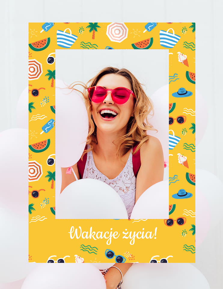 One-sided photo frame for taking pictures FOAM MATERIAL