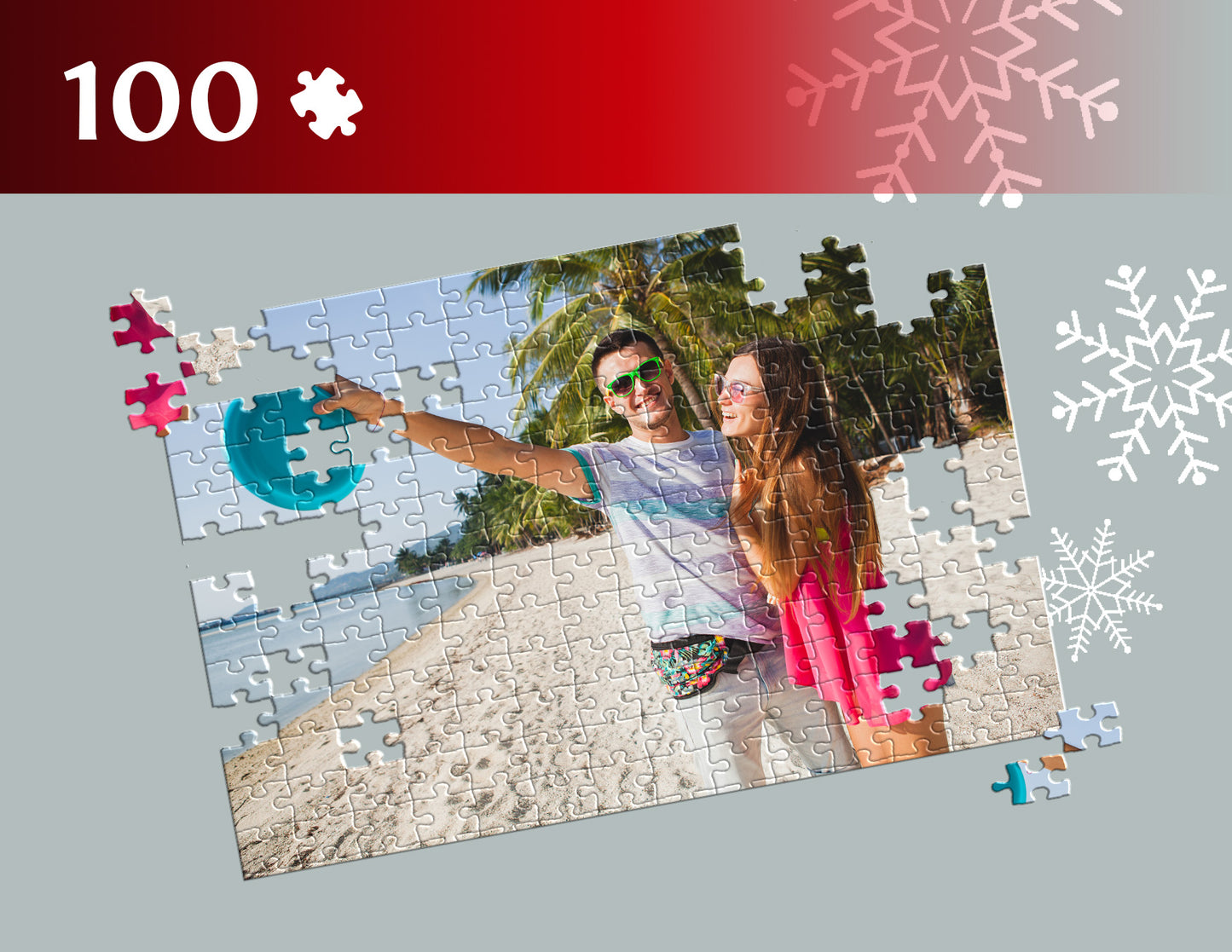 Photo puzzle 100 pieces  29 x 40 cm / 10.6 x 16.1 inches in a bag
