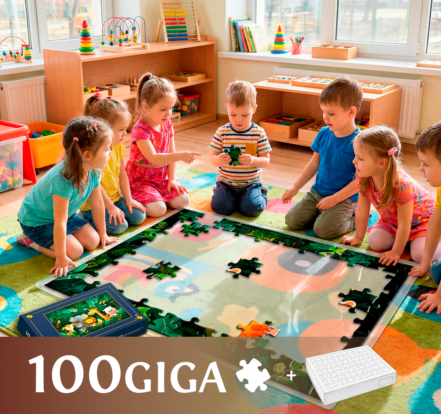 Foto puzzle 100 GIGA elementów  60 x 85 cm w pudełku