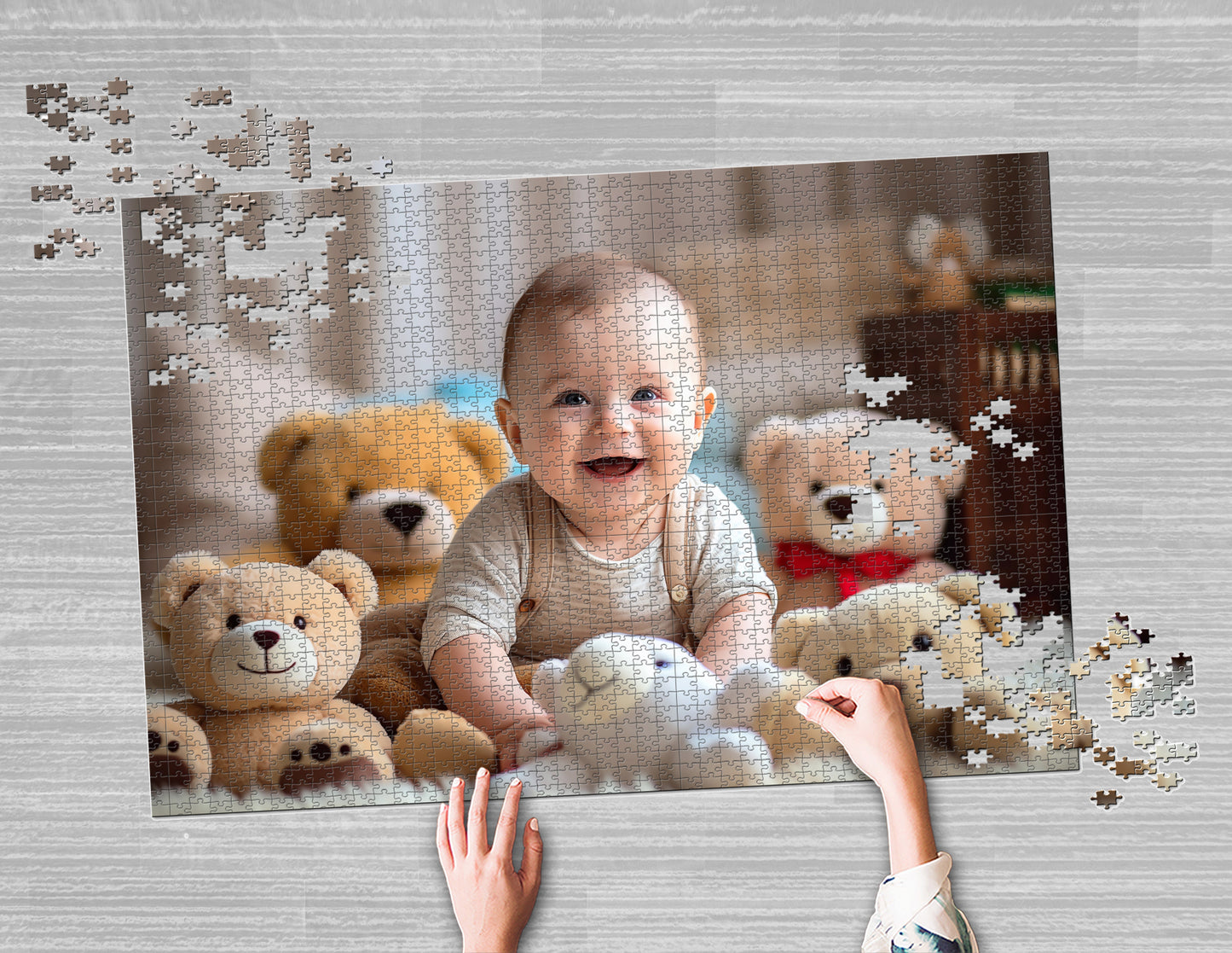 Photo puzzle 2000 pieces 68 x 92 cm / 26.7 x 37.7 inches in a bag