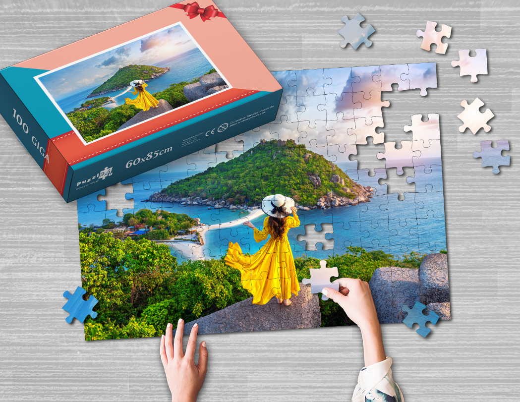 Foto puzzle 100 GIGA elementów  60 x 85 cm w pudełku