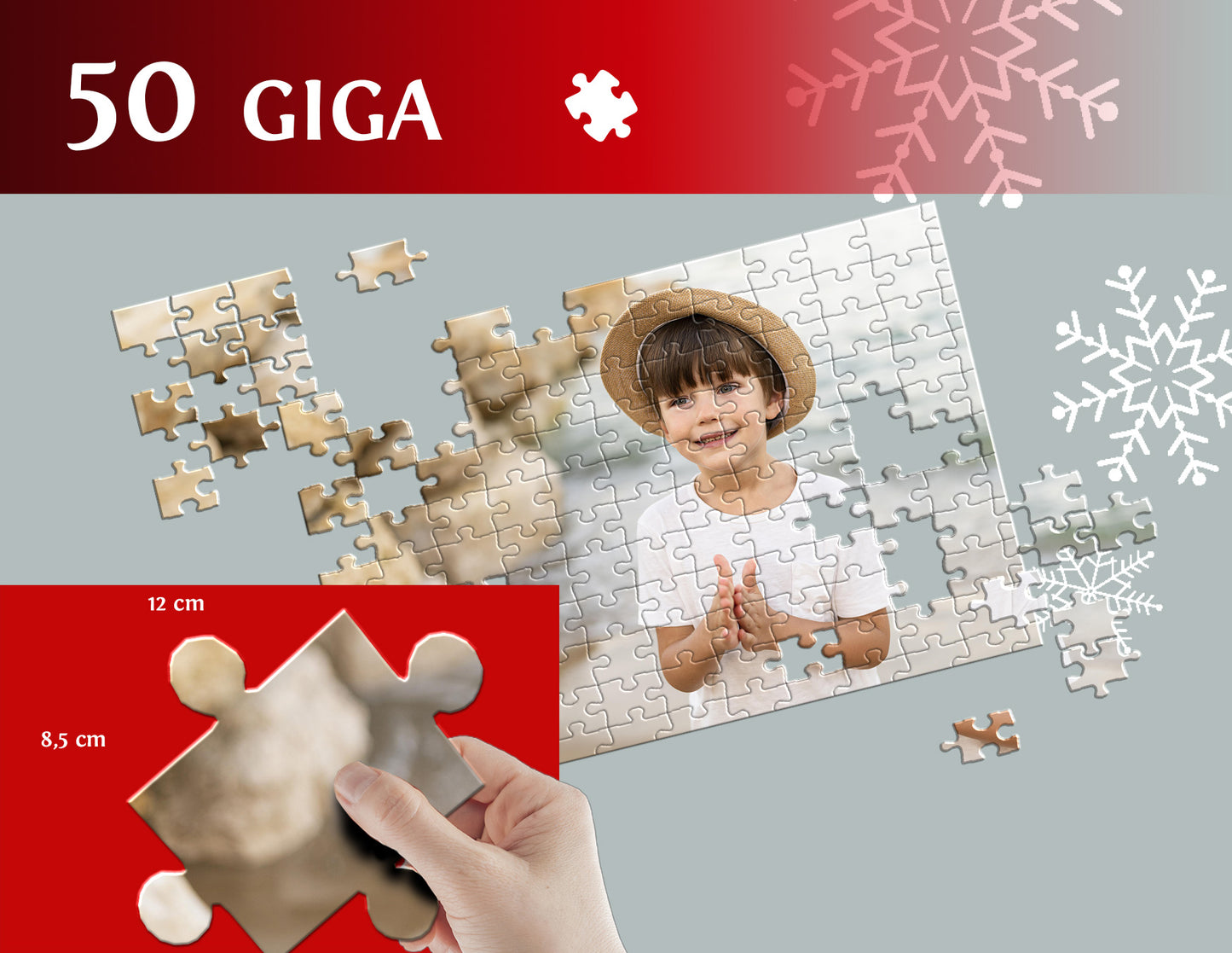 Foto puzzle 50 GIGA elementów 60 x 85 cm w woreczku