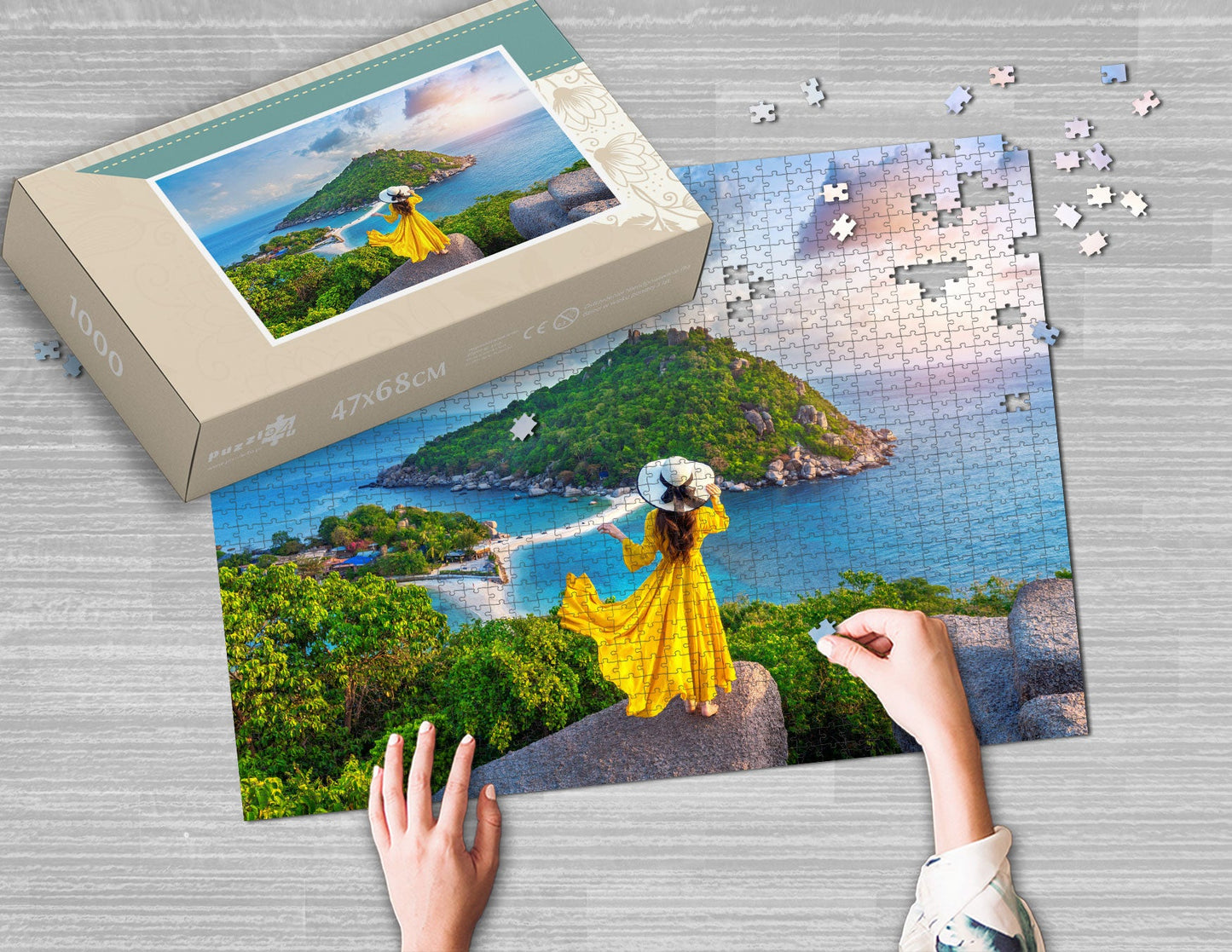 Foto puzzle 1000 elementów 47 x 68 cm w pudełku