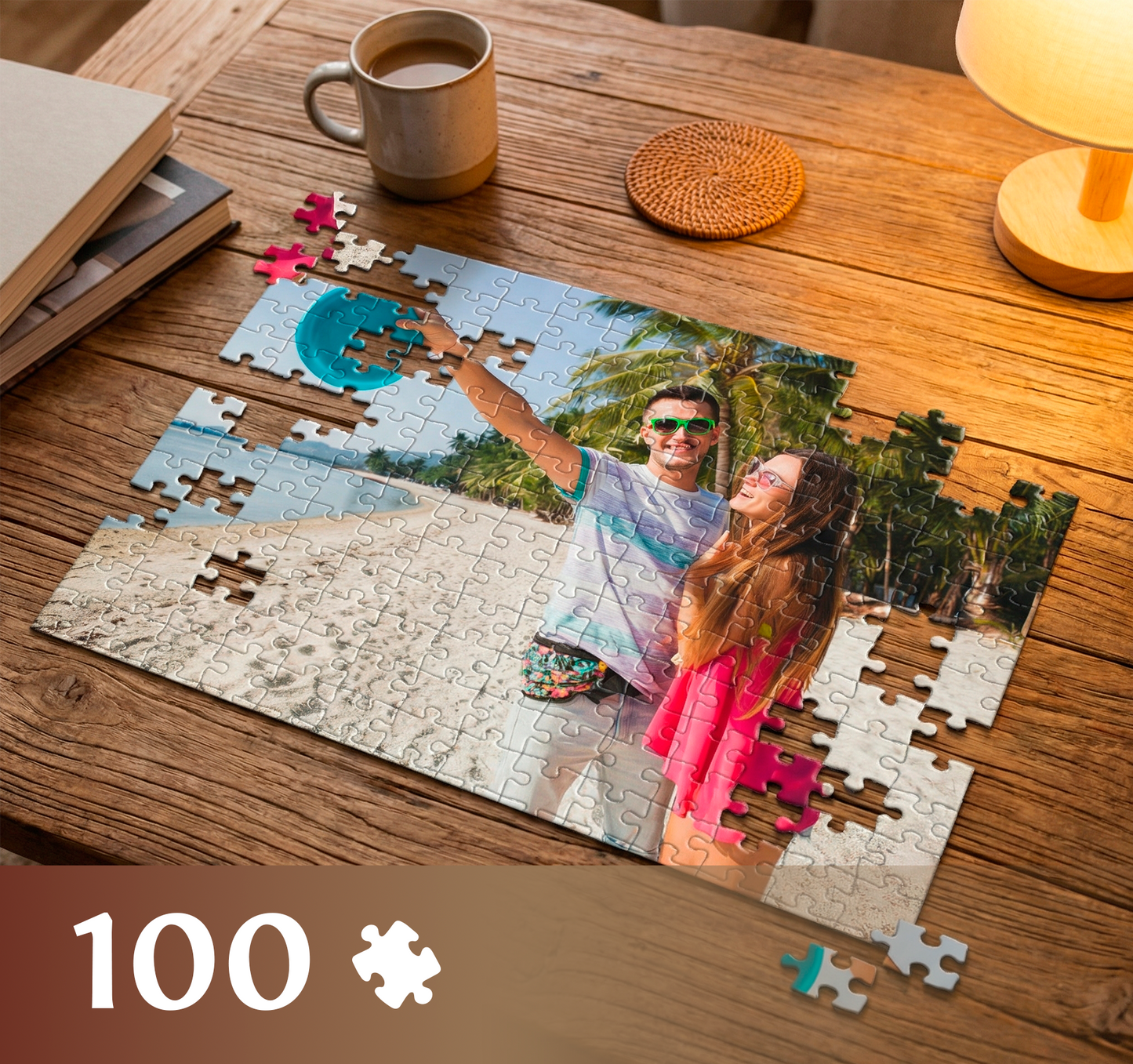 Photo puzzle 100 pieces  29 x 40 cm / 10.6 x 16.1 inches in a bag