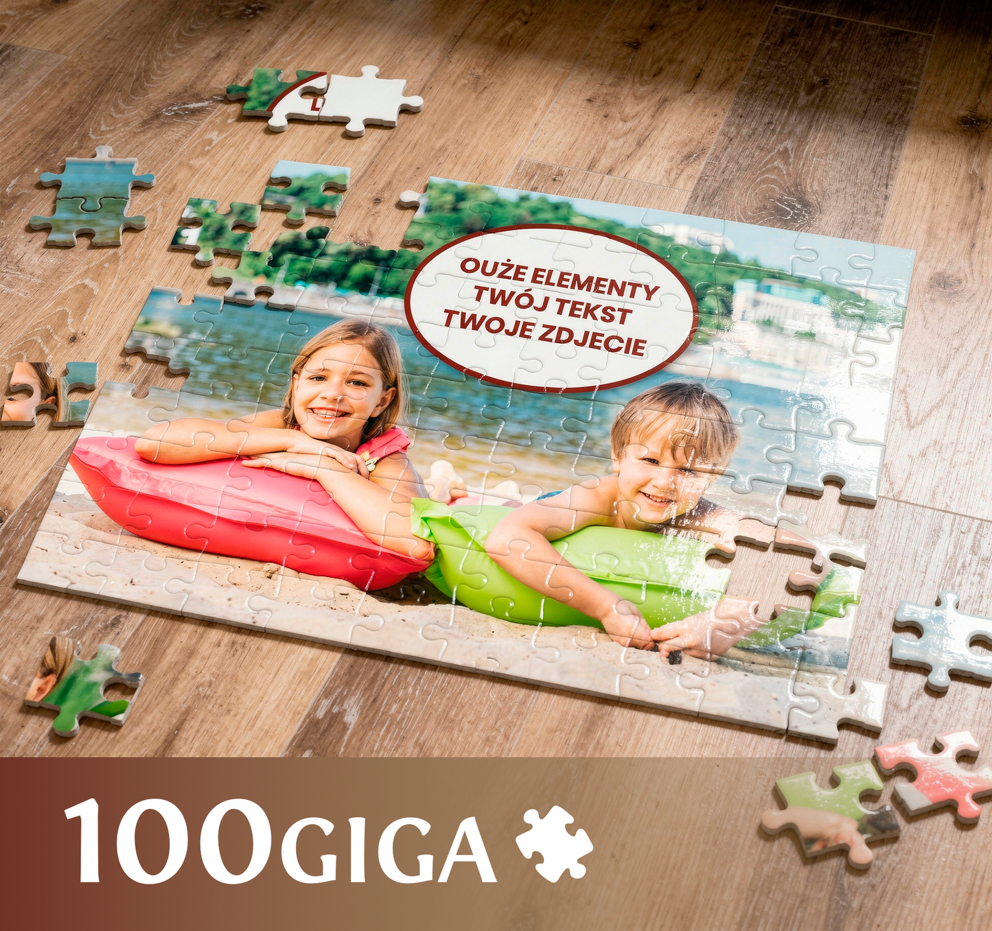 Photo puzzle 100 GIGA pieces  60 x 85 cm / 33.5 x 23.6 inches in a box
