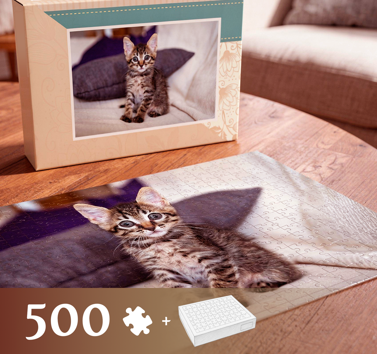 Foto puzzle 500 elementów 33 x 47 cm w pudełku