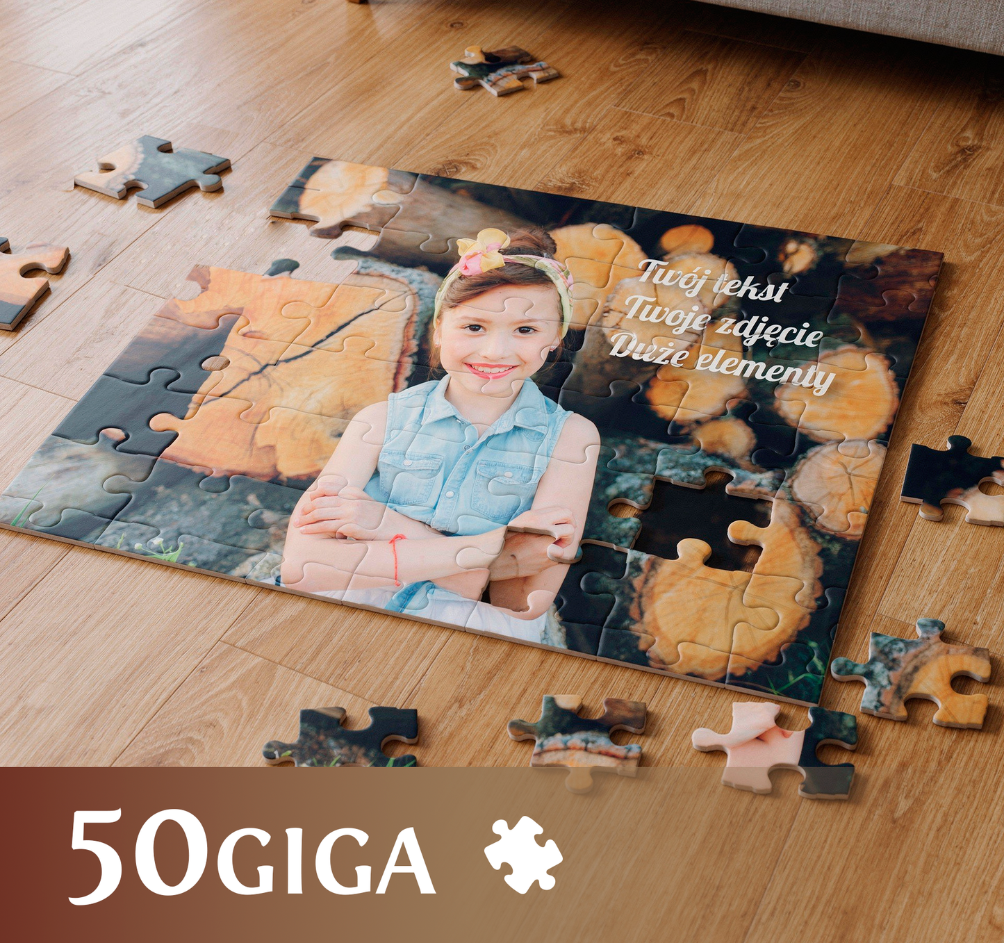 Photo puzzle 50 GIGA pieces  60 x 85 cm / 33.5 x 23.6 inches in a bag